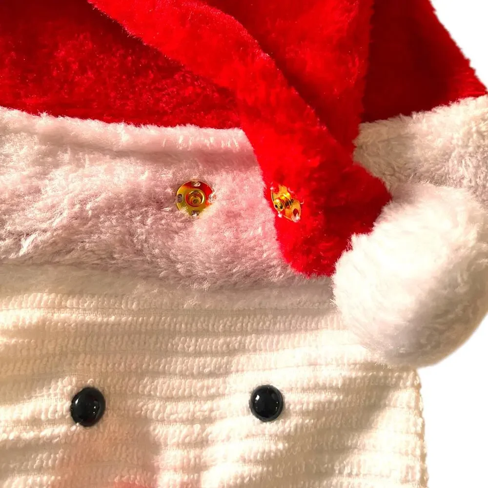 16 X 16 Santa Claus Hanging Hand Towel Decorative Christmas Kitchen Handmade